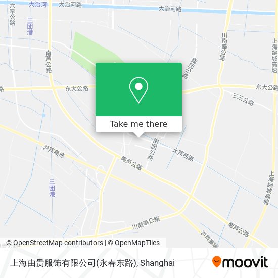 上海由贵服饰有限公司(永春东路) map