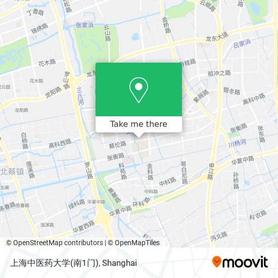 上海中医药大学(南1门) map