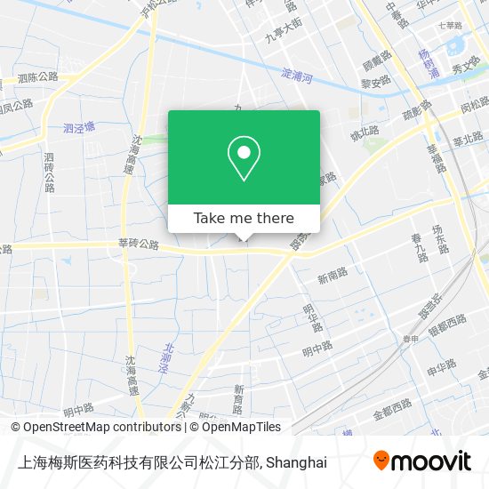 上海梅斯医药科技有限公司松江分部 map