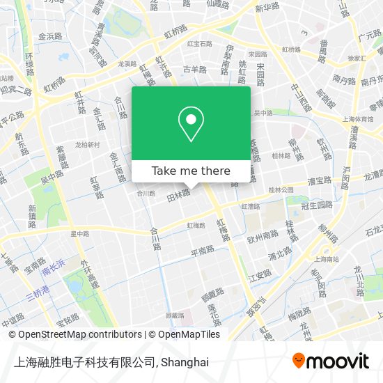 上海融胜电子科技有限公司 map
