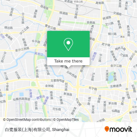 白鹭服装(上海)有限公司 map