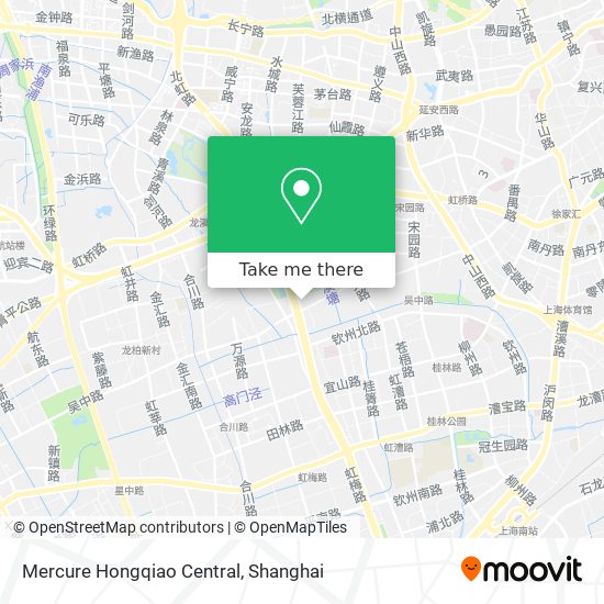 Mercure Hongqiao Central map