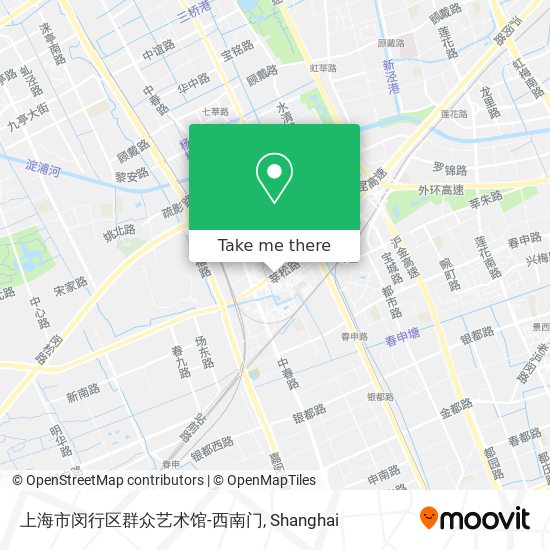 上海市闵行区群众艺术馆-西南门 map