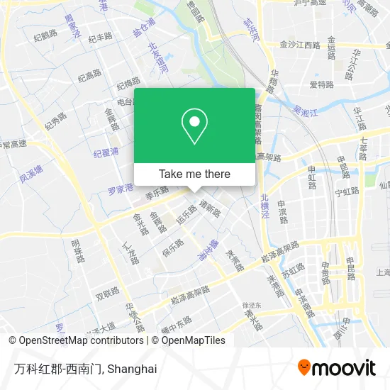 万科红郡-西南门 map