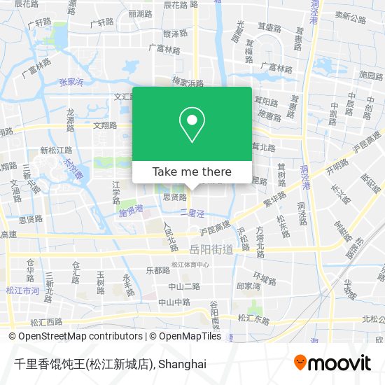千里香馄饨王(松江新城店) map