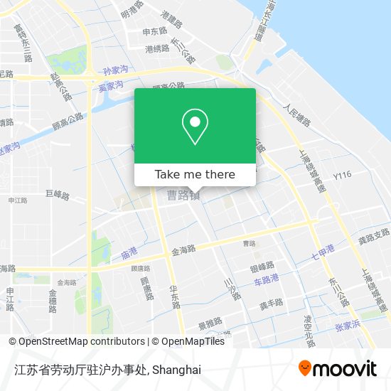 江苏省劳动厅驻沪办事处 map