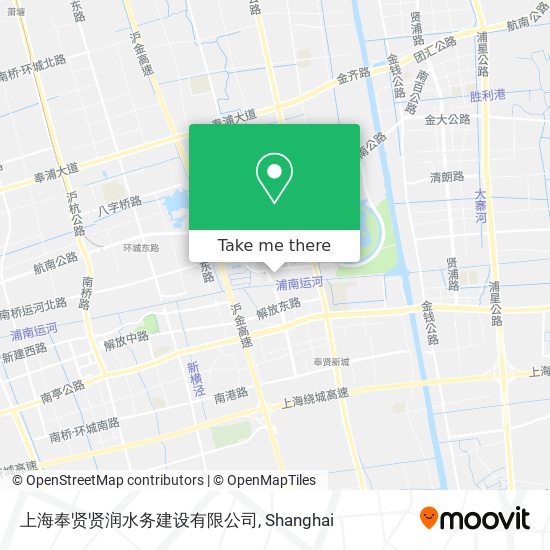 上海奉贤贤润水务建设有限公司 map