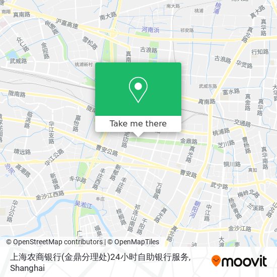 上海农商银行(金鼎分理处)24小时自助银行服务 map