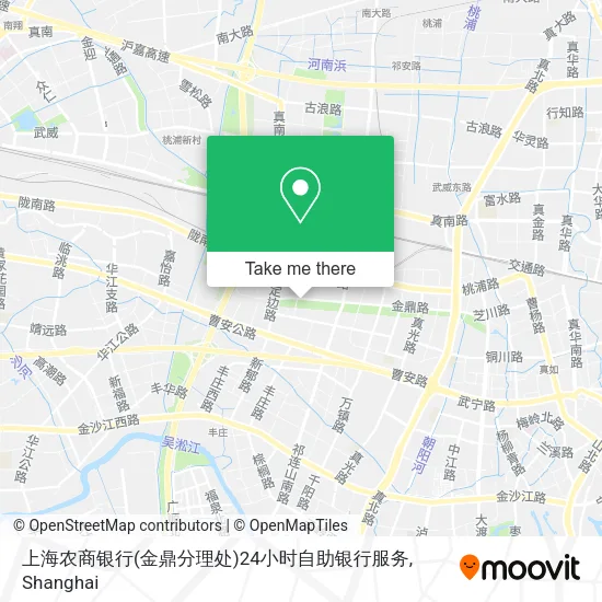 上海农商银行(金鼎分理处)24小时自助银行服务 map