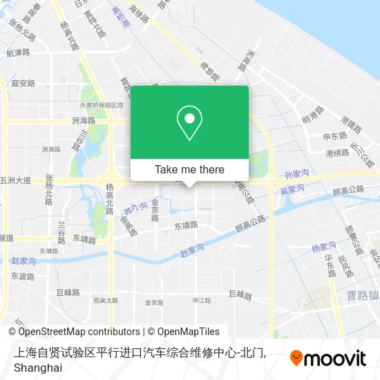上海自贤试验区平行进口汽车综合维修中心-北门 map