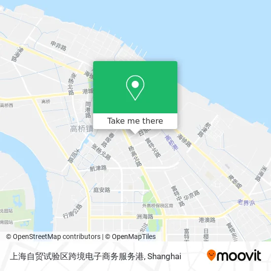 上海自贸试验区跨境电子商务服务港 map