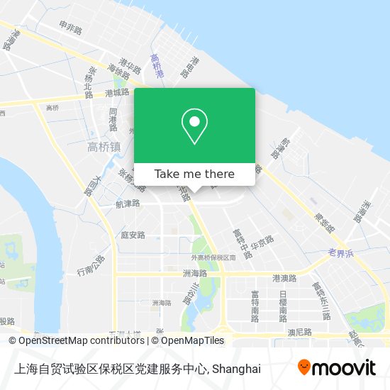 上海自贸试验区保税区党建服务中心 map