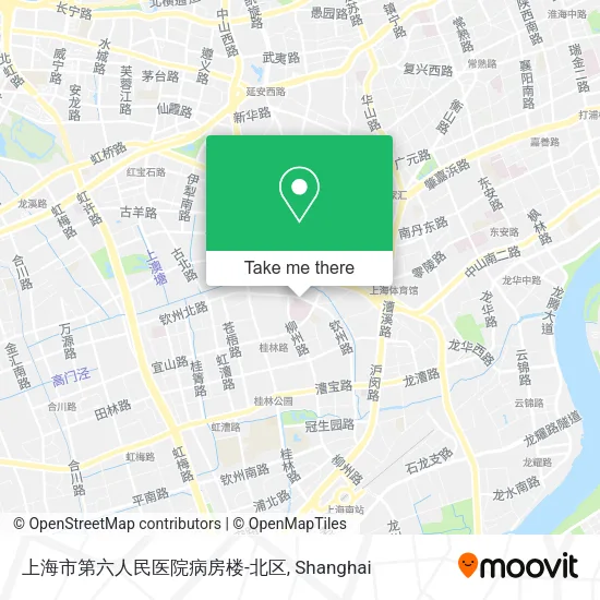 上海市第六人民医院病房楼-北区 map