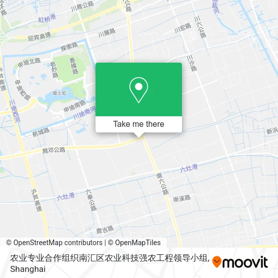 农业专业合作组织南汇区农业科技强农工程领导小组 map