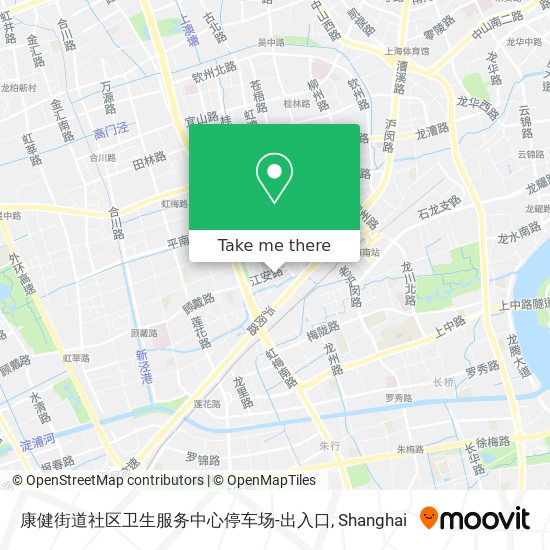 康健街道社区卫生服务中心停车场-出入口 map