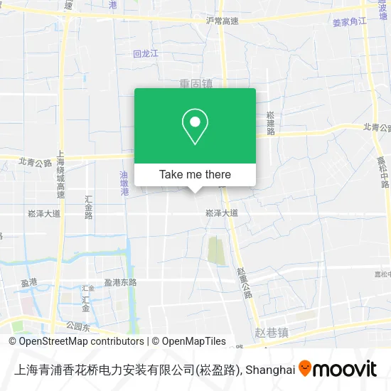 上海青浦香花桥电力安装有限公司(崧盈路) map