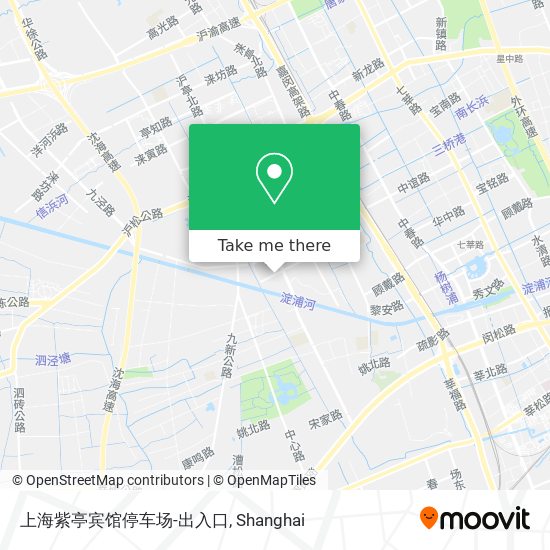 上海紫亭宾馆停车场-出入口 map