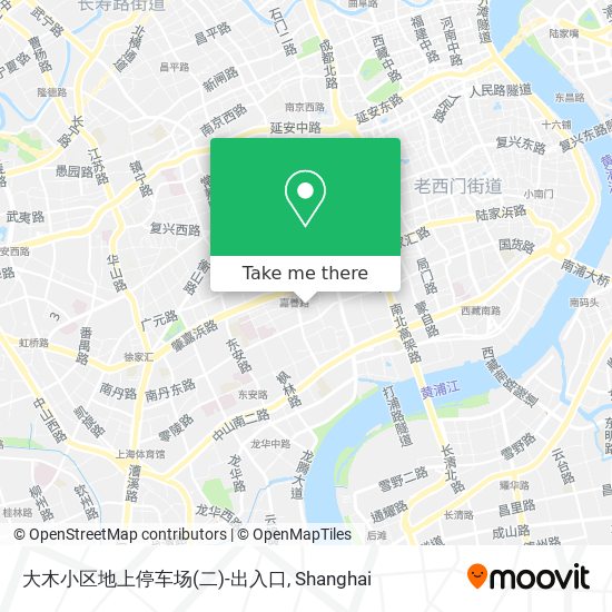 大木小区地上停车场(二)-出入口 map