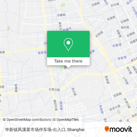 华新镇凤溪菜市场停车场-出入口 map