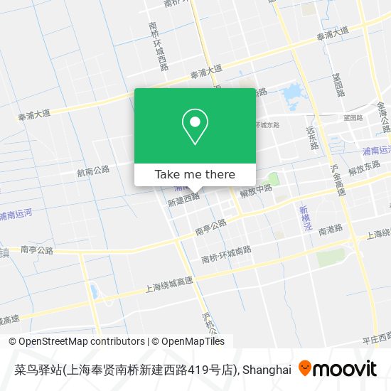 菜鸟驿站(上海奉贤南桥新建西路419号店) map