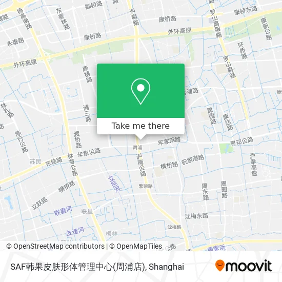 SAF韩果皮肤形体管理中心(周浦店) map