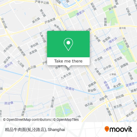 精品牛肉面(虬泾路店) map