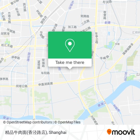 精品牛肉面(香泾路店) map