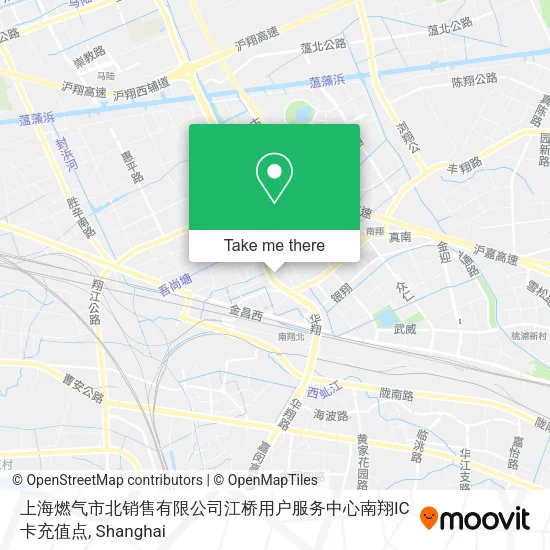 上海燃气市北销售有限公司江桥用户服务中心南翔IC卡充值点 map