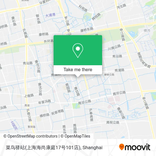 菜鸟驿站(上海海尚康庭17号101店) map