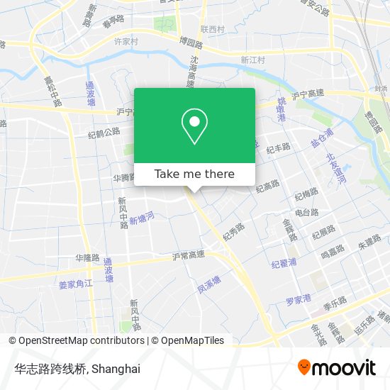 华志路跨线桥 map