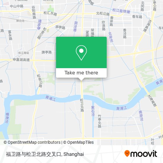 福卫路与松卫北路交叉口 map