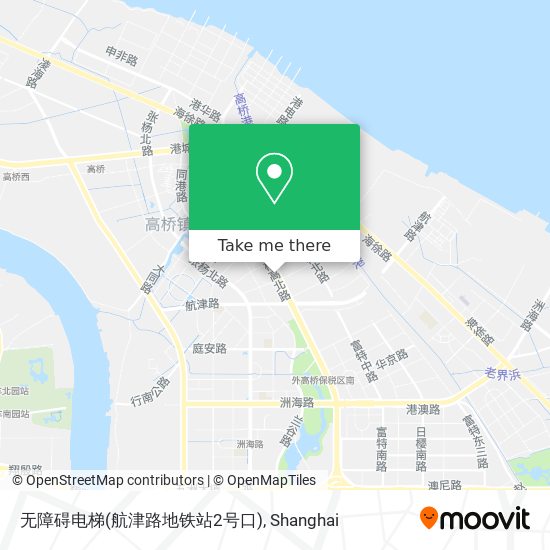 无障碍电梯(航津路地铁站2号口) map