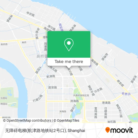 无障碍电梯(航津路地铁站2号口) map