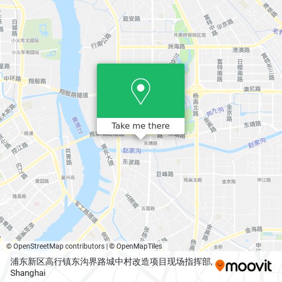 浦东新区高行镇东沟界路城中村改造项目现场指挥部 map