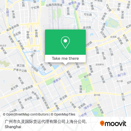 广州市久灵国际货运代理有限公司上海分公司 map