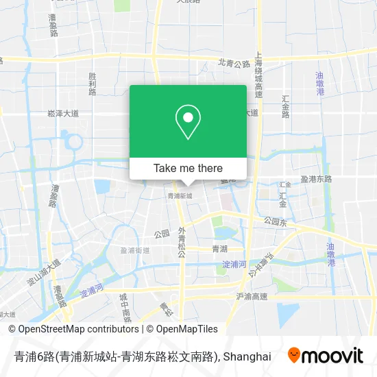 青浦6路(青浦新城站-青湖东路崧文南路) map