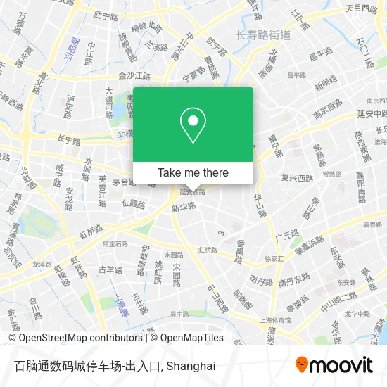 百脑通数码城停车场-出入口 map