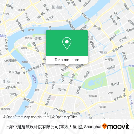上海中建建筑设计院有限公司(东方大厦北) map