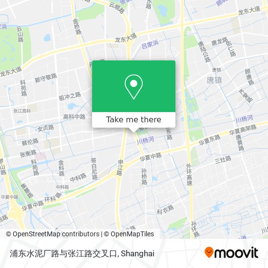 浦东水泥厂路与张江路交叉口 map