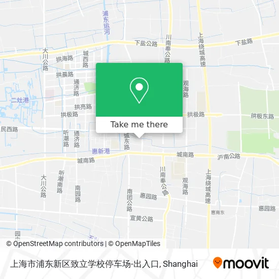 上海市浦东新区致立学校停车场-出入口 map
