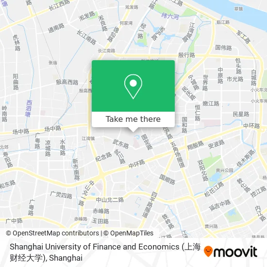 Shanghai University of Finance and Economics (上海财经大学) map
