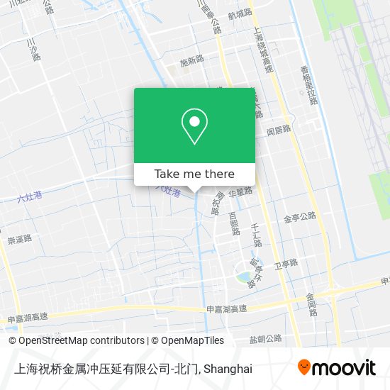 上海祝桥金属冲压延有限公司-北门 map