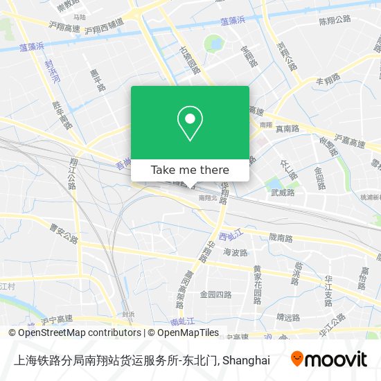 上海铁路分局南翔站货运服务所-东北门 map