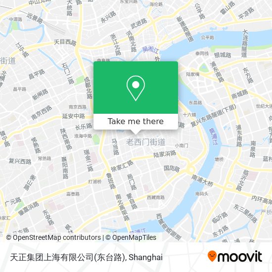 天正集团上海有限公司(东台路) map