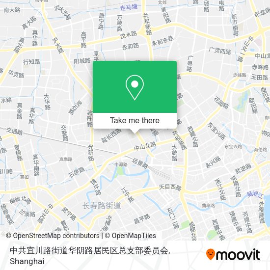 中共宜川路街道华阴路居民区总支部委员会 map