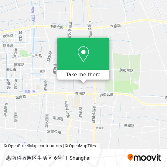 惠南科教园区生活区-6号门 map