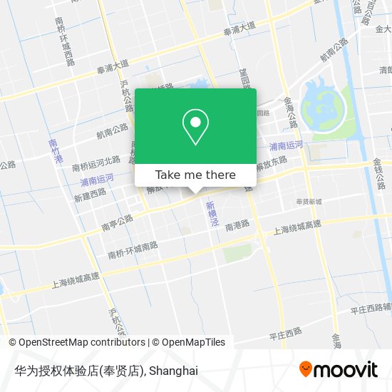 华为授权体验店(奉贤店) map