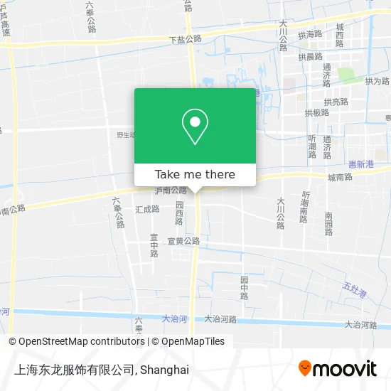 上海东龙服饰有限公司 map
