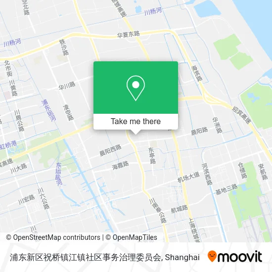 浦东新区祝桥镇江镇社区事务治理委员会 map