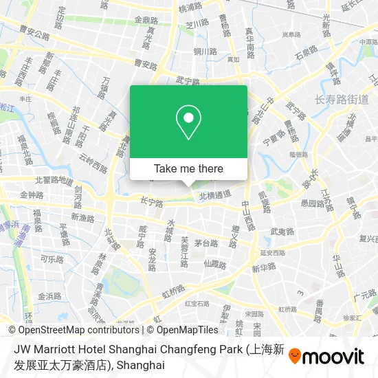 JW Marriott Hotel Shanghai Changfeng Park (上海新发展亚太万豪酒店) map